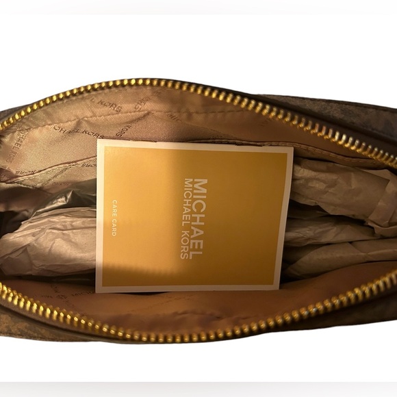 NWT MK Michael Kors Jet Set Large Logo Crossbody Bag - Picture 5 of 7